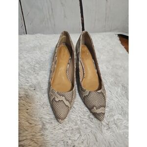 Corso Como Snake Skin Print Leather PUMPS Size 9.5 M